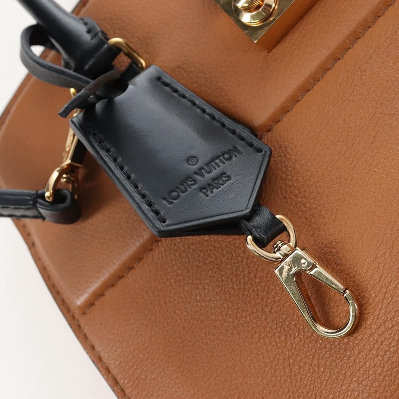 Louis Vuitton Cour Marly Leather With Studded Detail Beige Bag