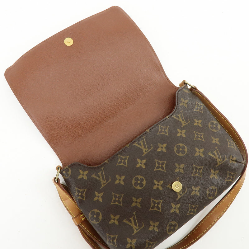 Louis Vuitton Musette Tango Monogram Canvas Brown Bag