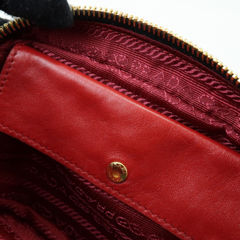 Prada Camera Printed Calf Hair Brown Pony_style_calfskin Bag