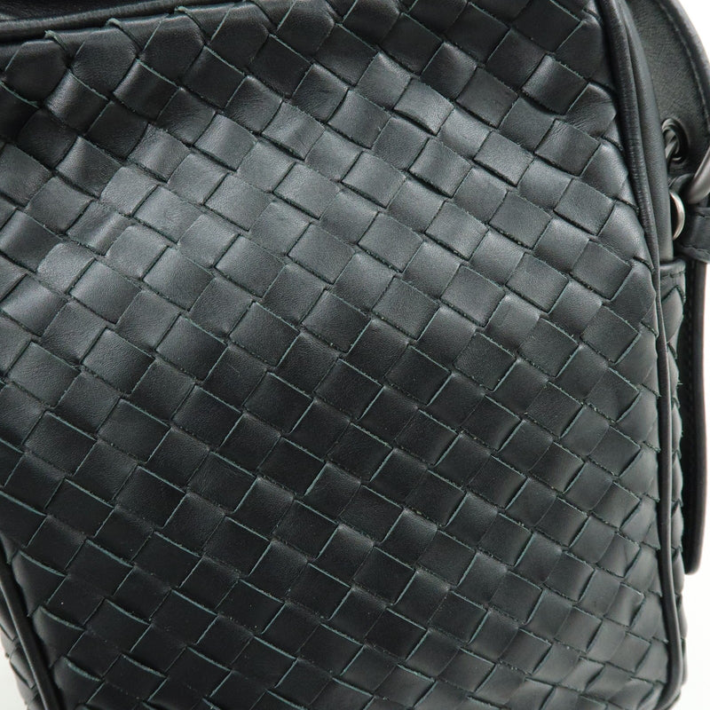 Bottega Veneta Front Pocket Messenger Intrecciato Nappa Black Leather