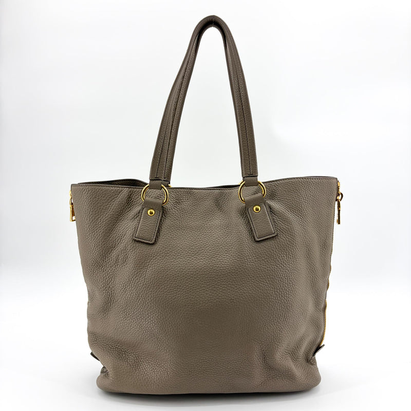 Prada Shoulder Python Gray Leather Bag