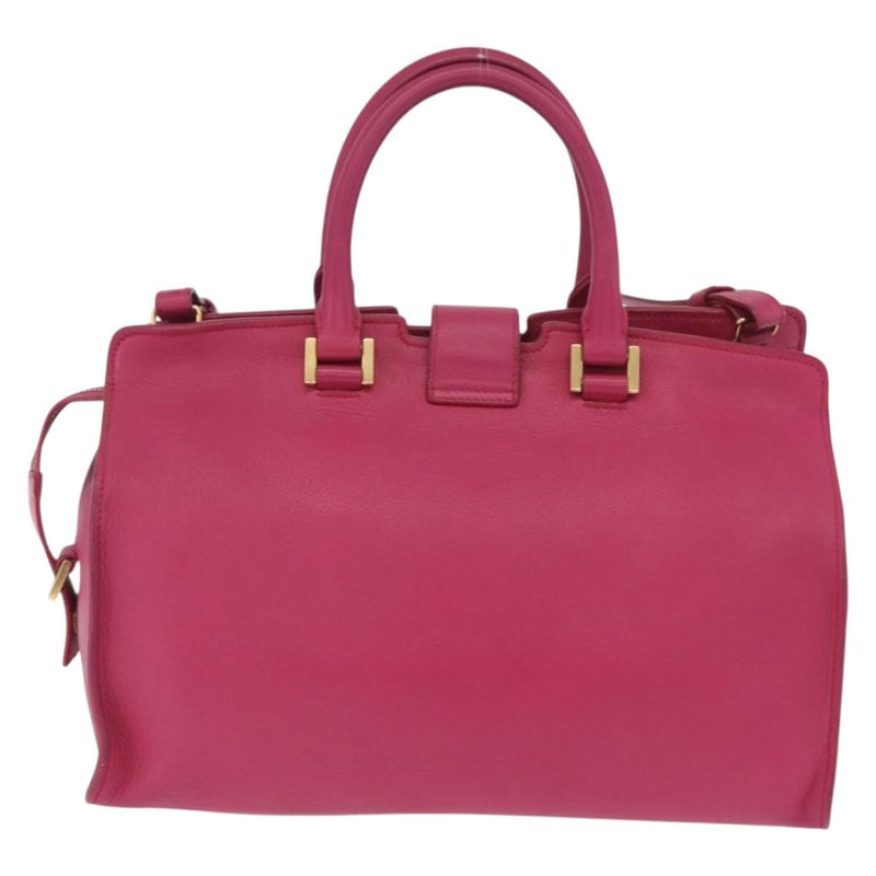 Saint Laurent Classic Y Cabas Leather Pink Bag