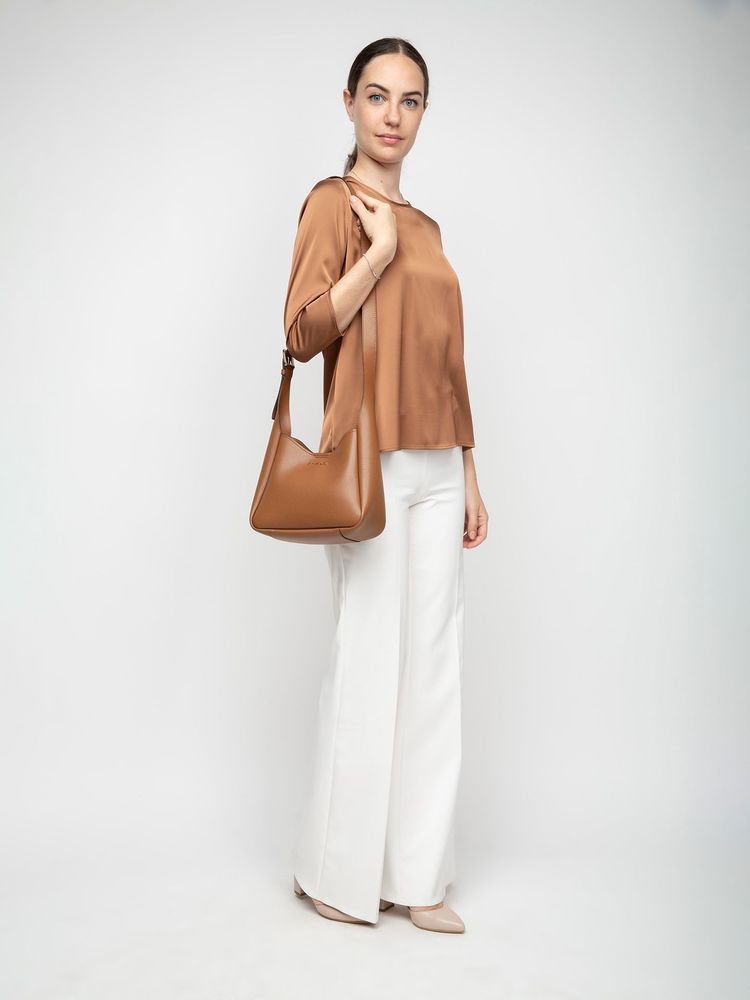 Michael Kors Birch Shoulder Bag — Brown Leather