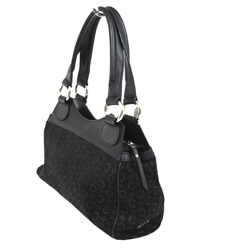 Celine C Macadam Suede Black Bag
