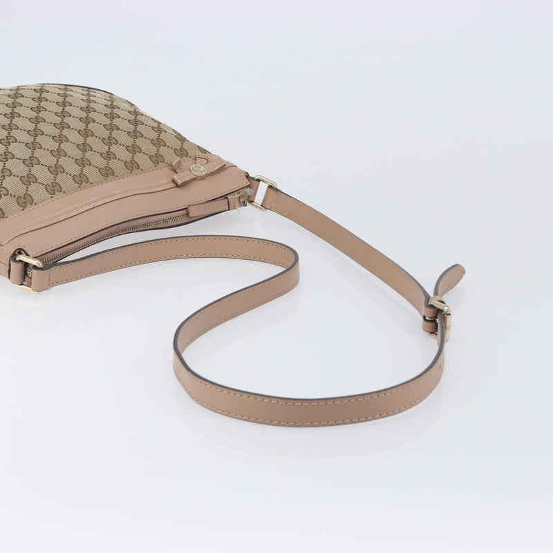 Gucci Mayfair Messenger Gg Canvas And Leather Beige
