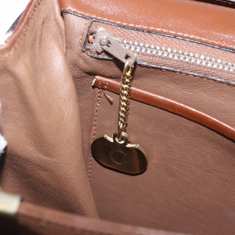 Celine Triomphe Leather Brown Bag