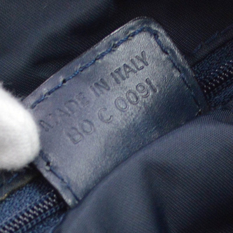 Christian Dior Vintage Trotter Boston Diorissimo Canvas Navy Bag