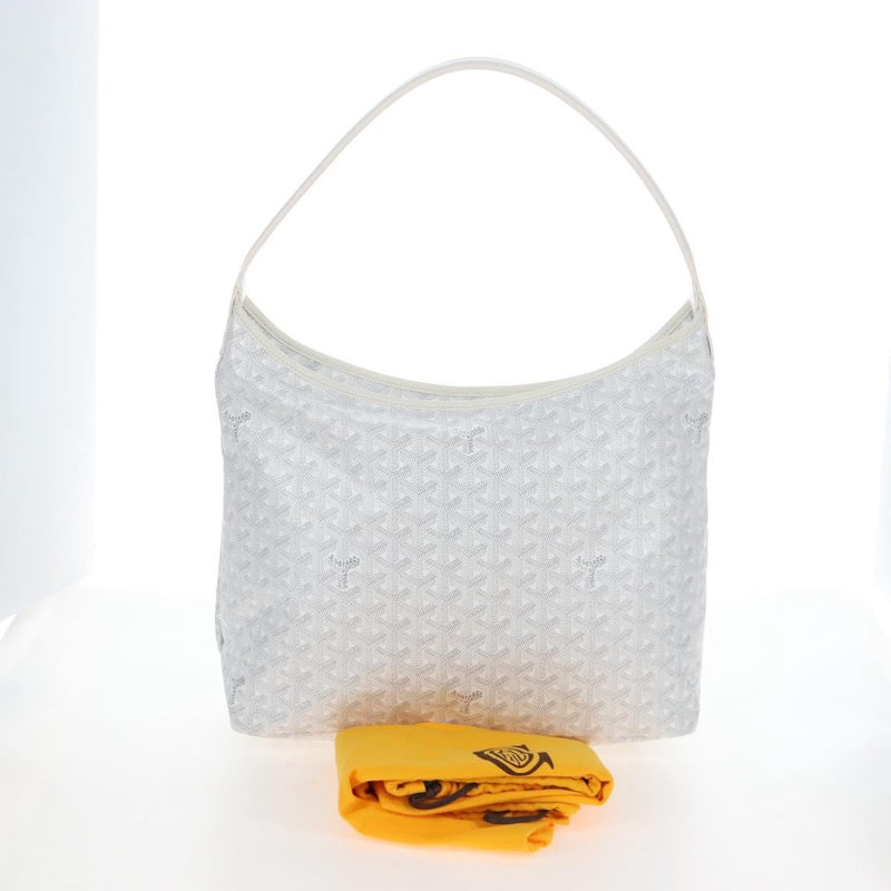 Goyard Boheme Hobo Iridescent Coated Canvas White