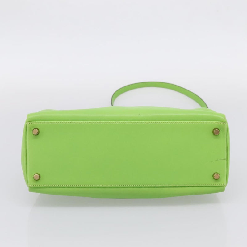 Hermes Kelly Green Gulliver With Gold Hardware Leather Bag