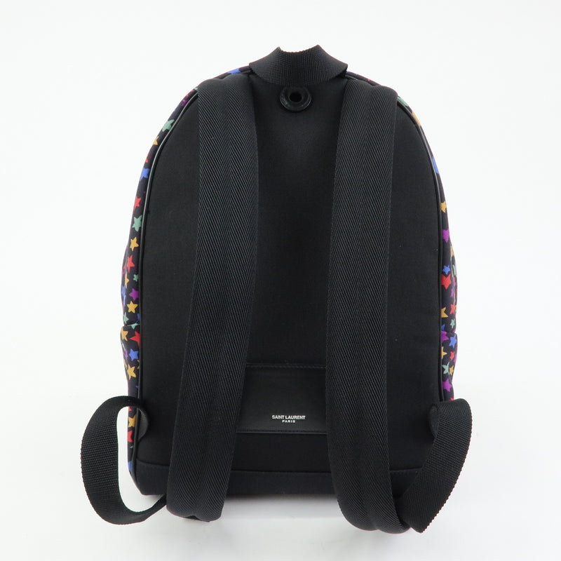 Saint Laurent City Printed Corduroy Multicolour Canvas Bag