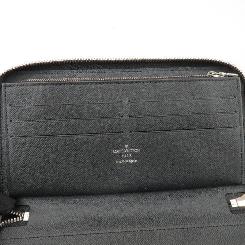 Louis Vuitton Zippy Organizer Taiga Leather Black Accessory
