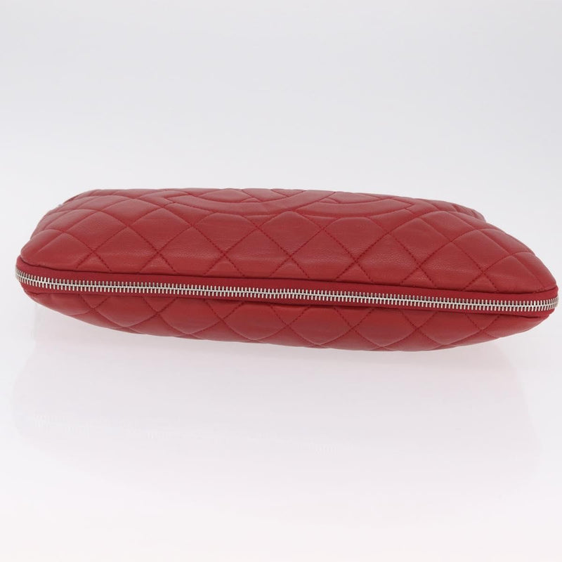Chanel Timeless Cc Expandable Quilted Caviar Red Leather Bag