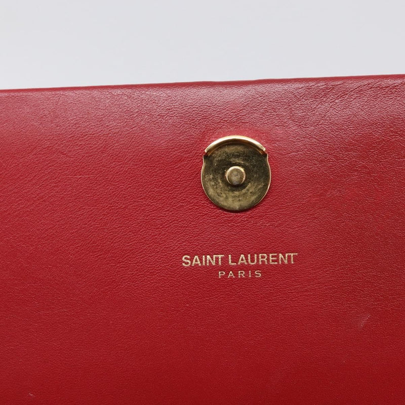 Saint Laurent Classic Monogram Leather Red Bag