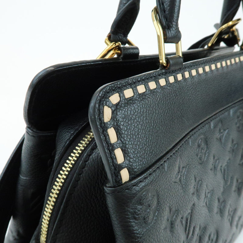 Louis Vuitton Vosges Whipstitch Monogram Empreinte Leather Black Bag
