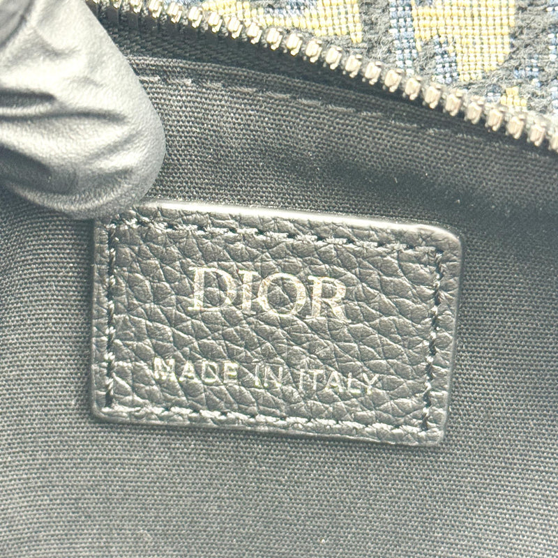 Christian Dior Saddle Tripple Oblique Canvas Beige Bag
