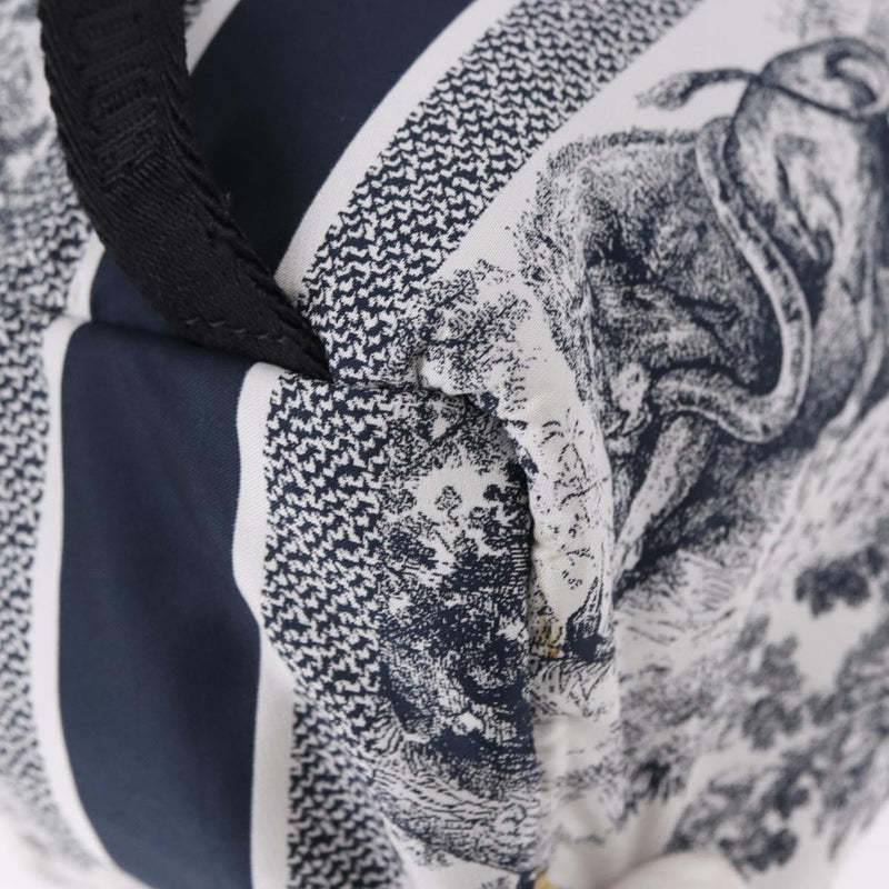 Christian Dior Toile De Jouy Travel Technical Fabric Navy Nylon Bag