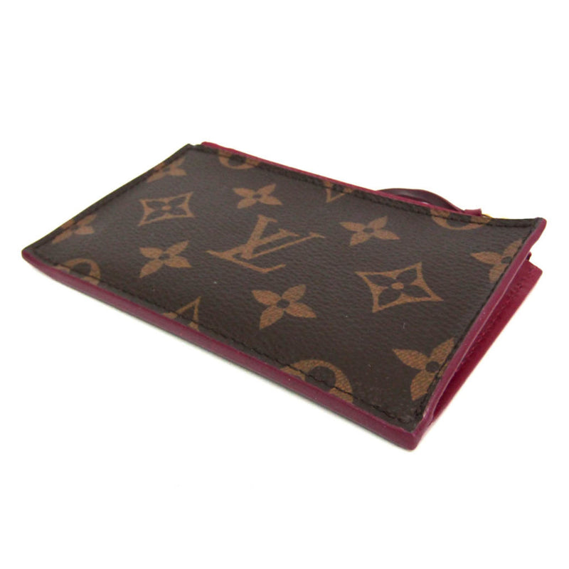 Louis Vuitton Zipped Card Holder Nm Monogram Canvas Brown Accessory