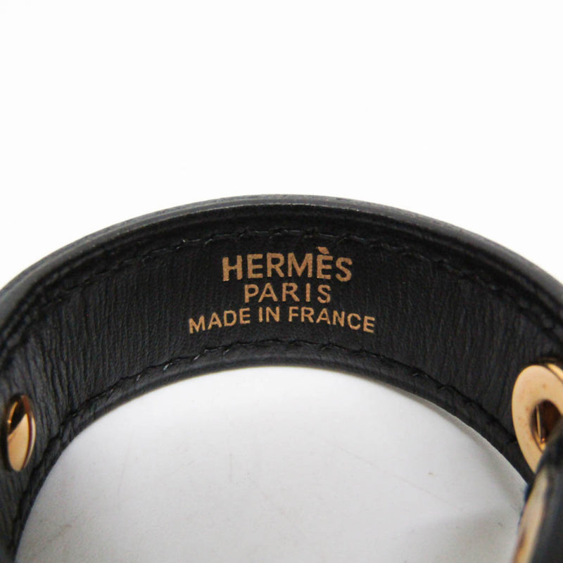 Hermes Vintage Glove Holder Leather With Metal Multicolour