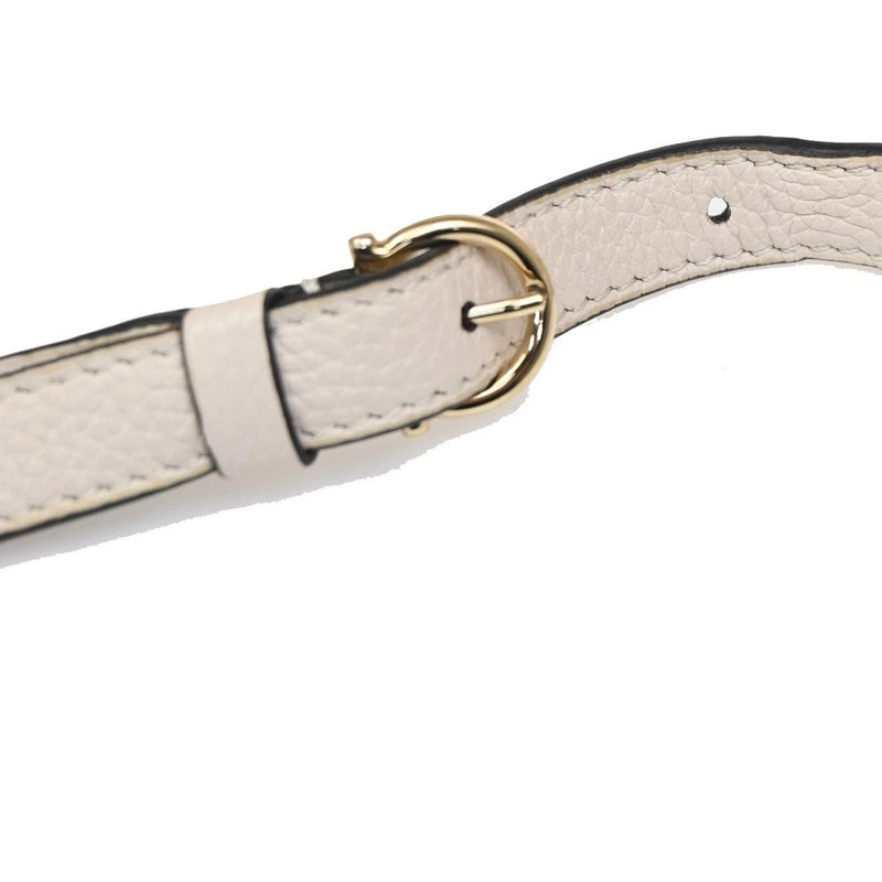 Salvatore Ferragamo City Camera Leather White Bag