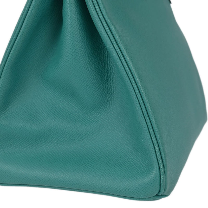 Hermes Birkin Green Epsom With Gold Hardware Leather Bag