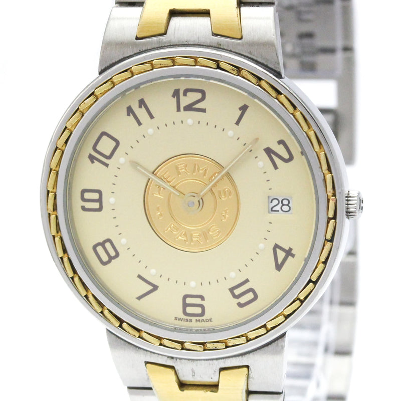 Hermes Sellier Quartz Stainless Steel And Plated Metal Watches