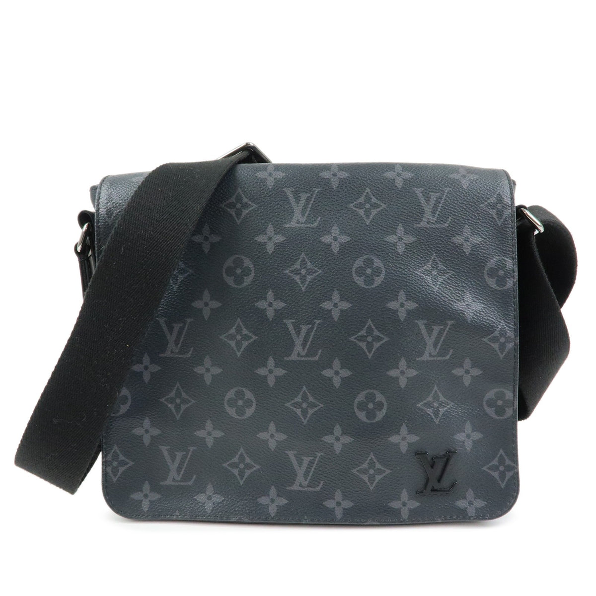 Louis Vuitton District Messenger Monogram Eclipse Canvas Gray