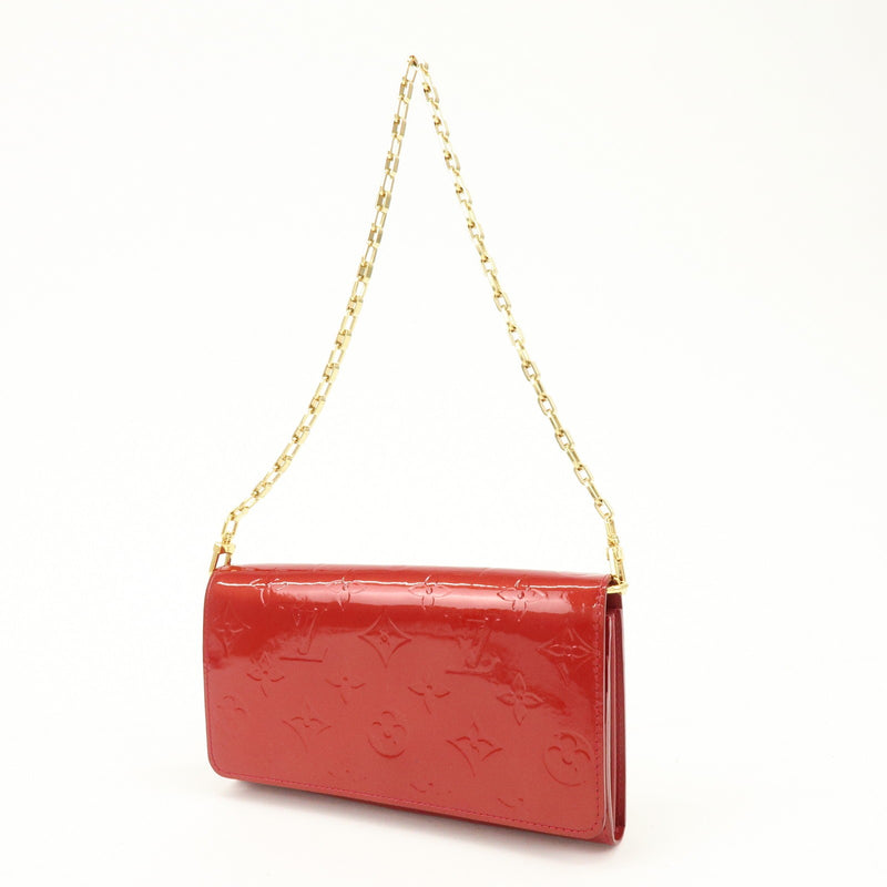 Louis Vuitton Chaine Monogram Vernis Red Patent_leather Bag