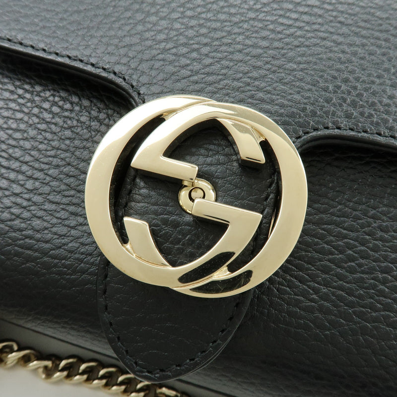Gucci Interlocking Leather Black Bag