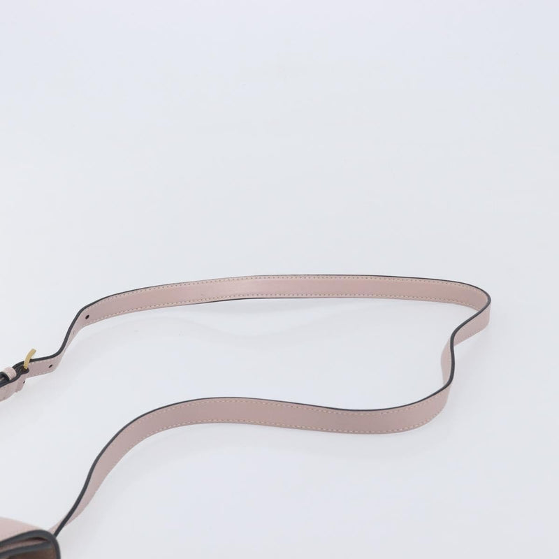 Miu Miu Madras Crystal Flap Leather Pink Bag