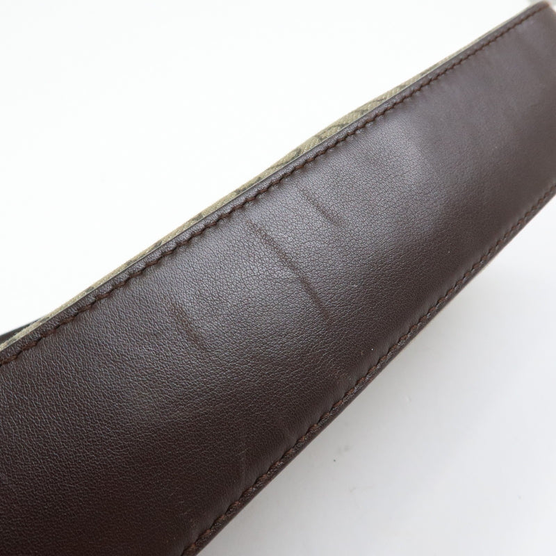 Bvlgari Logomania Canvas With Leather Khaki Bag
