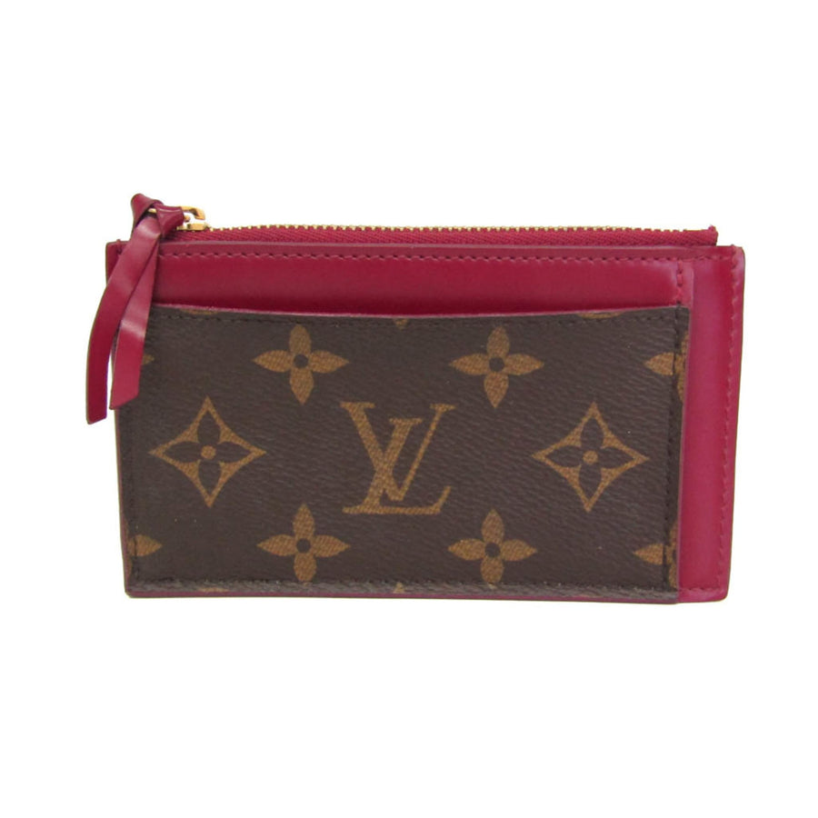 Louis Vuitton Zipped Card Holder Nm Monogram Canvas Brown Accessory