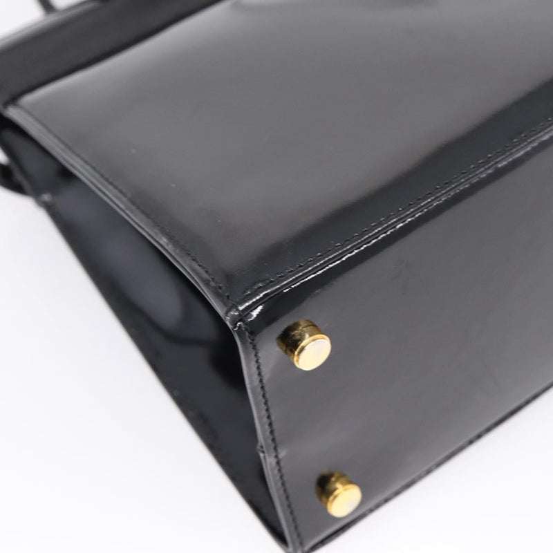 Salvatore Ferragamo Convertible Vara Bow Patent Leather Black Patent_leather Bag