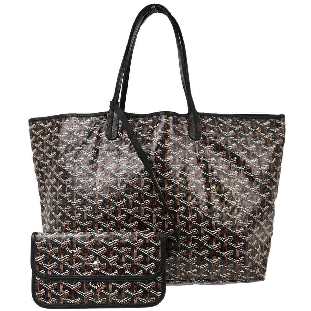 Goyard Saint Louis Coated Canvas Black Bag