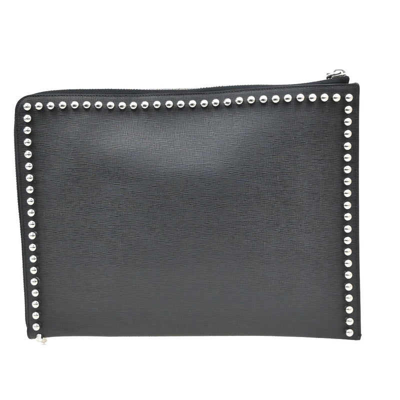 Fendi Karlito Studded Saffiano Leather Black Bag