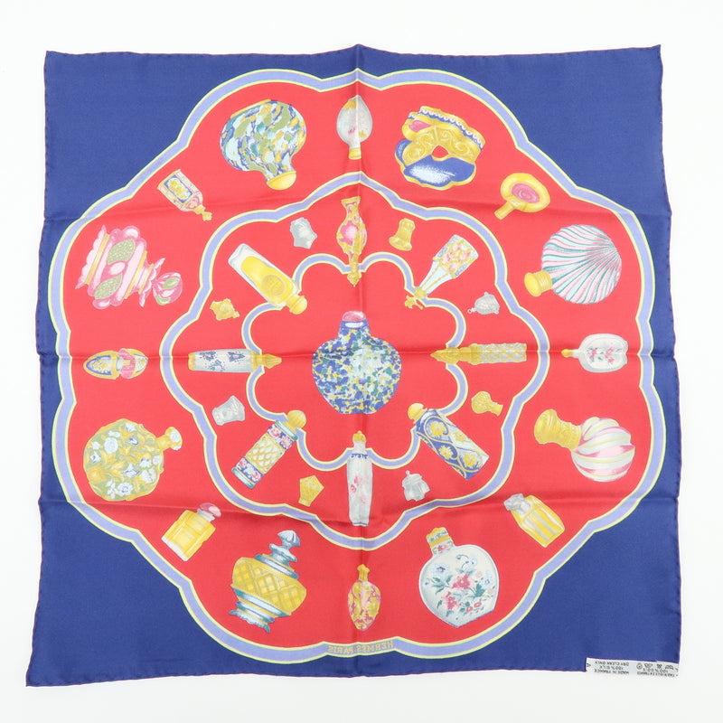 Hermes Carré 45 Les Capucines Silk Red Accessory