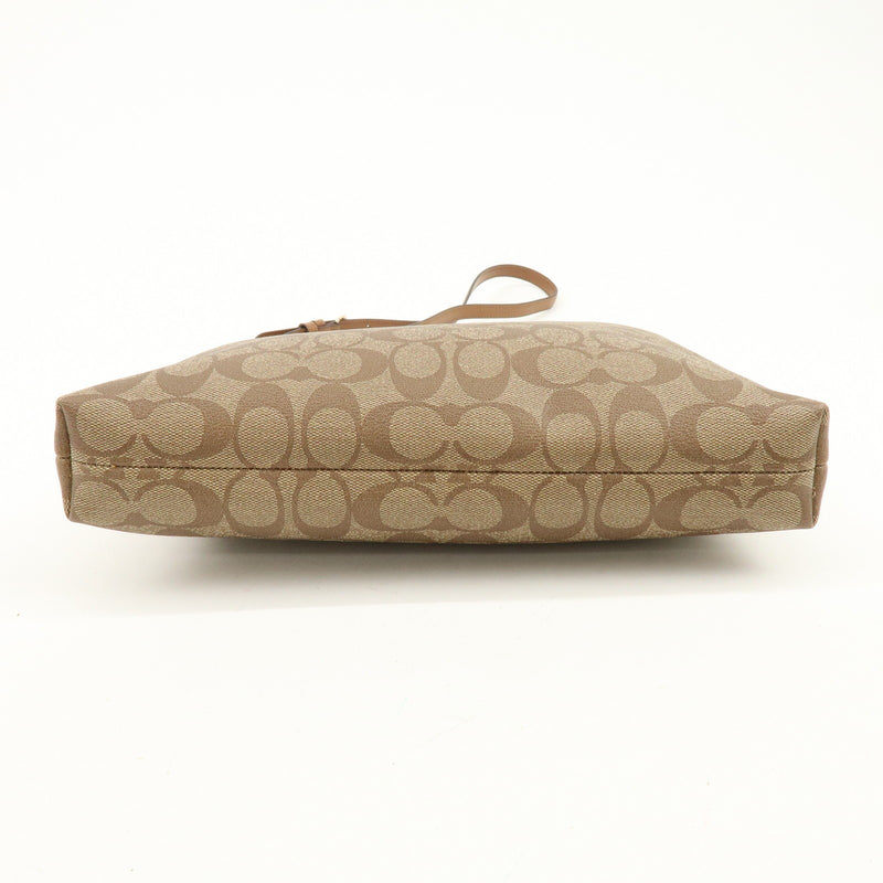 Coach Shoulder Canvas Brown Bag