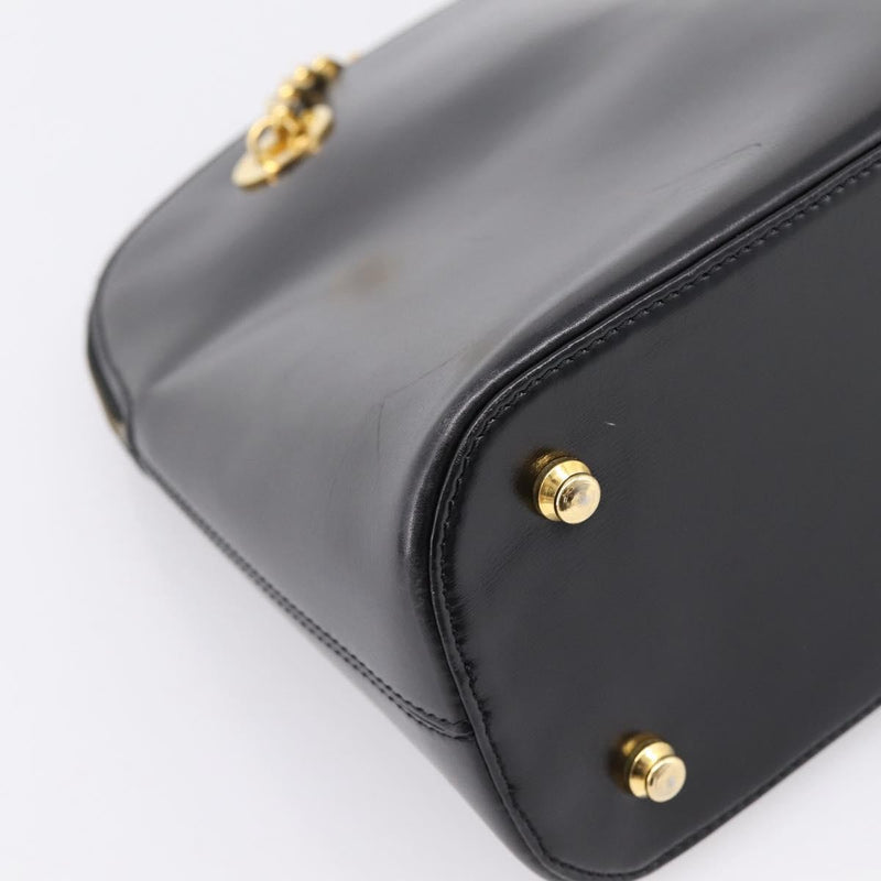 Celine Shoulder Leather Black Bag