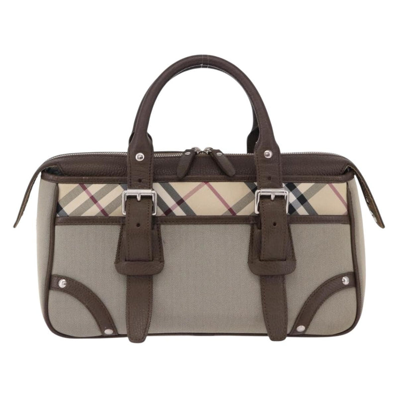 Burberry Nova Check Canvas Brown Bag