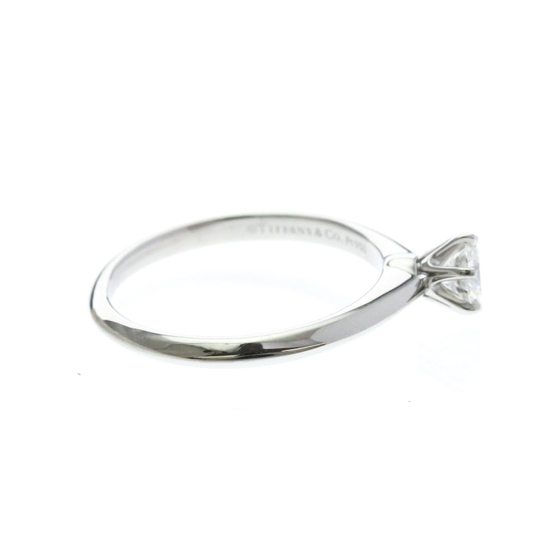 Tiffany & Co. Setting Solitaire Platinum With Rbc Diamond G-Vvs2 Silver Bijoux
