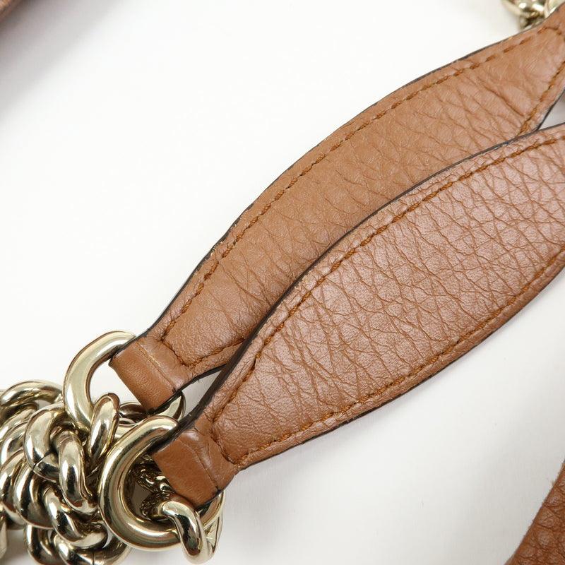 Gucci Soho Chain Strap Leather Brown Bag