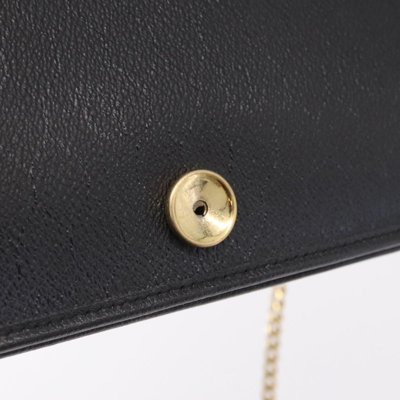 Christian Dior Vintage Honeycomb Canvas Black Leather Bag