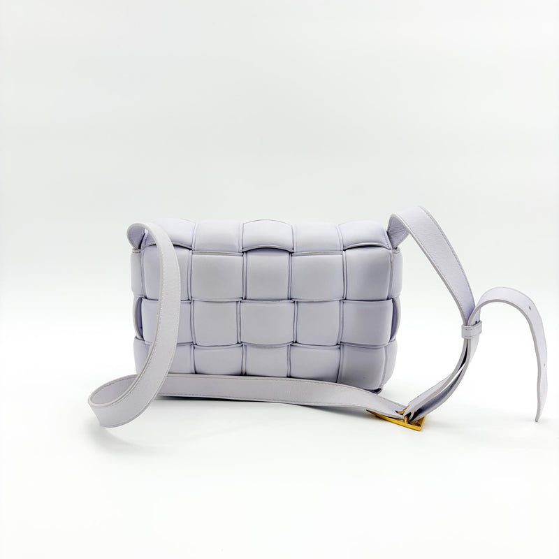 Bottega Veneta Cassette Padded Maxi Intrecciato Leather Purple Bag