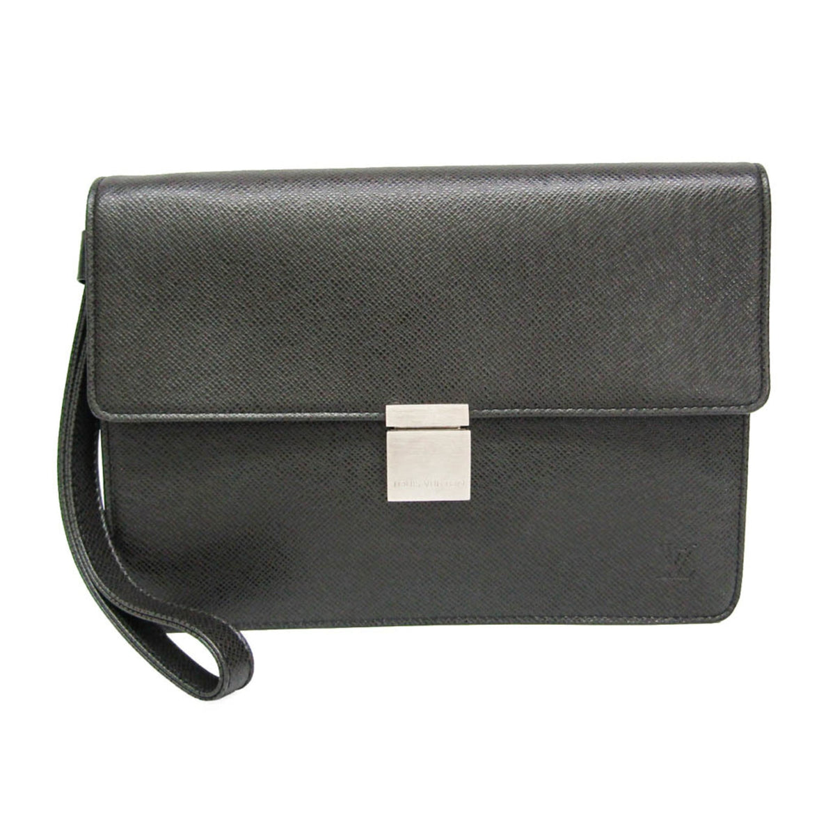 Louis Vuitton Selenga Pochette Taiga Leather Black Bag