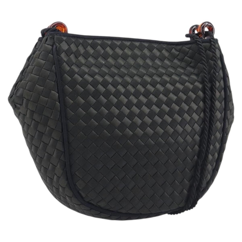 Bottega Veneta Vintage Intrecciato Hobo Nylon Black