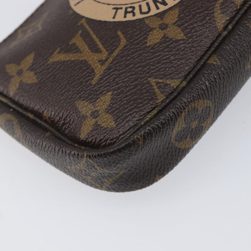 Louis Vuitton Pochette Accessoires Limited Edition Monogram Canvas Brown Bag
