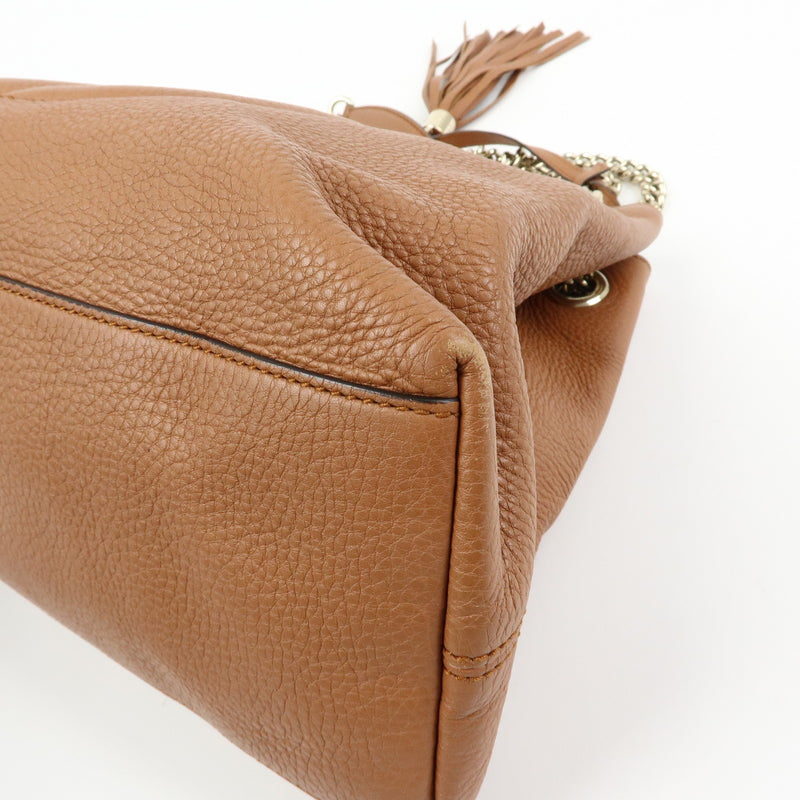 Gucci Soho Chain Strap Leather Brown Bag