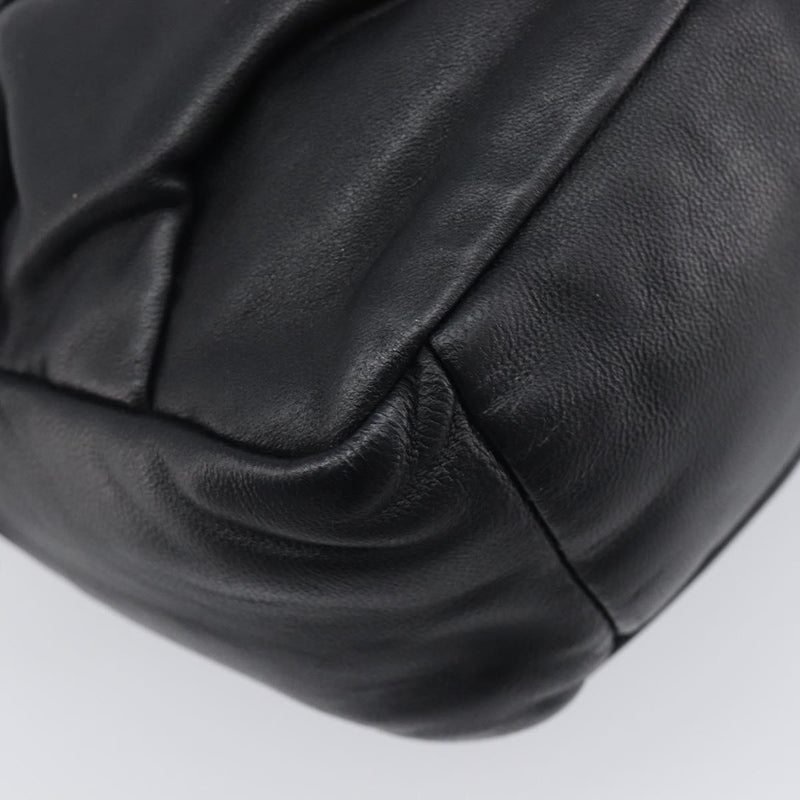 Miu Miu Shoulder Matelasse Leather Black Bag