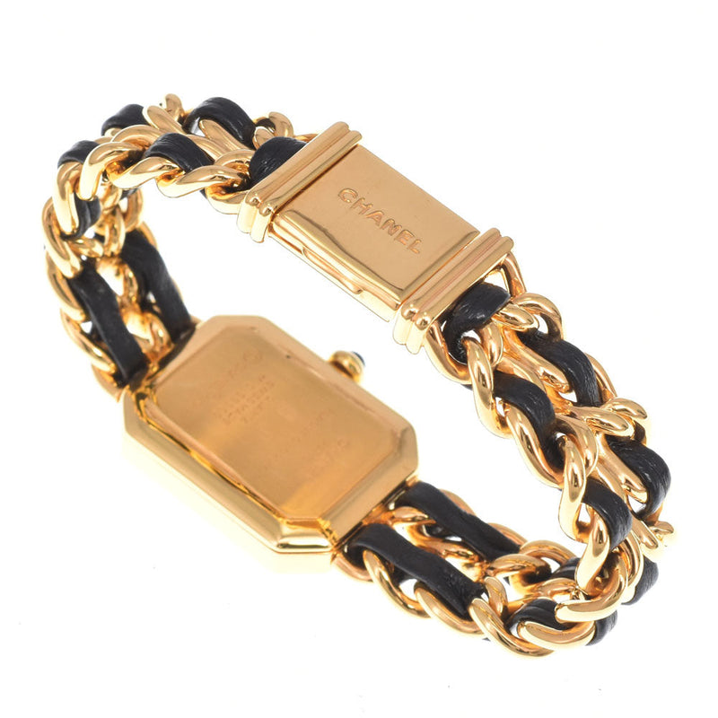 Chanel Premiere Rock Quartz Plated Metal And Leather Watches
