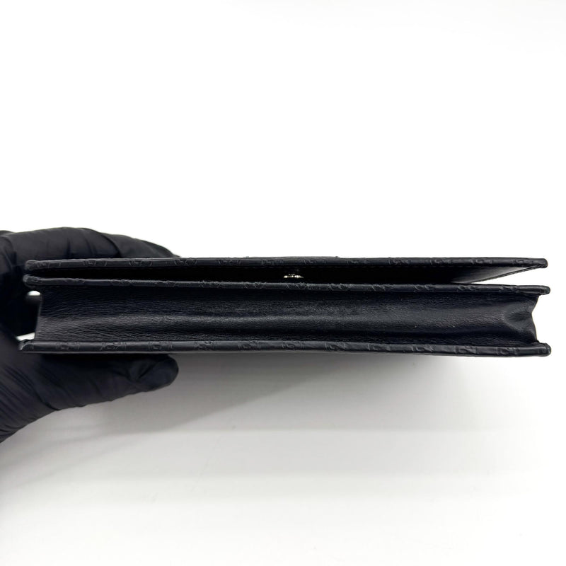 Gucci Wallet On Strap Microguccissima Leather Black Bag