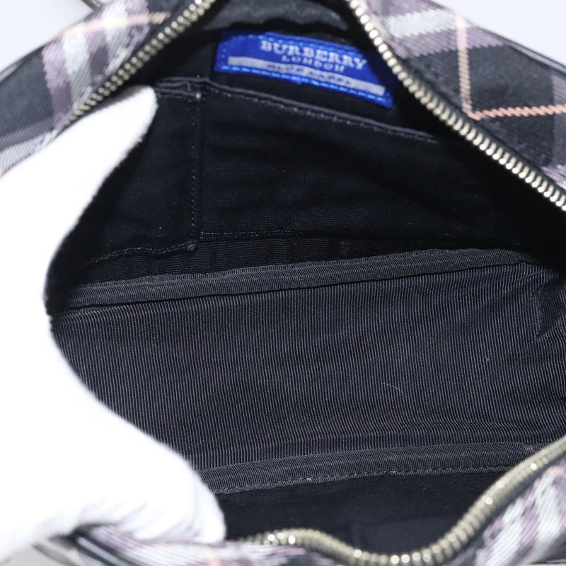 Burberry Nova Check Blue Label Nylon Black Bag